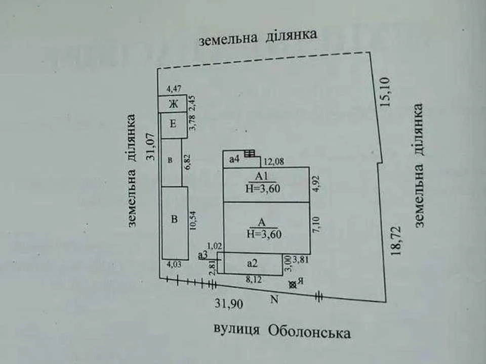 Будинок. Бровари, Оболонська вул.