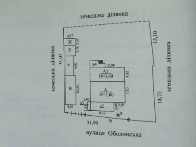 Будинок. Бровари, Оболонська вул.