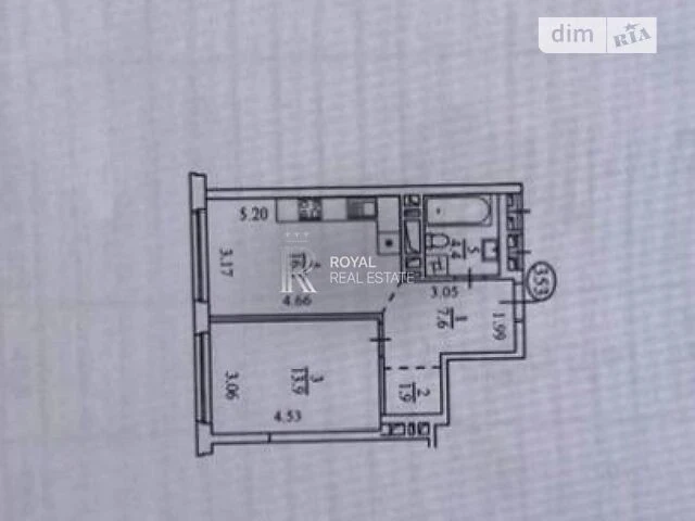 Apartment for sale in the residential complex "Dibrova Park" 44m2, 16th floor of the Retrovi shopping mall