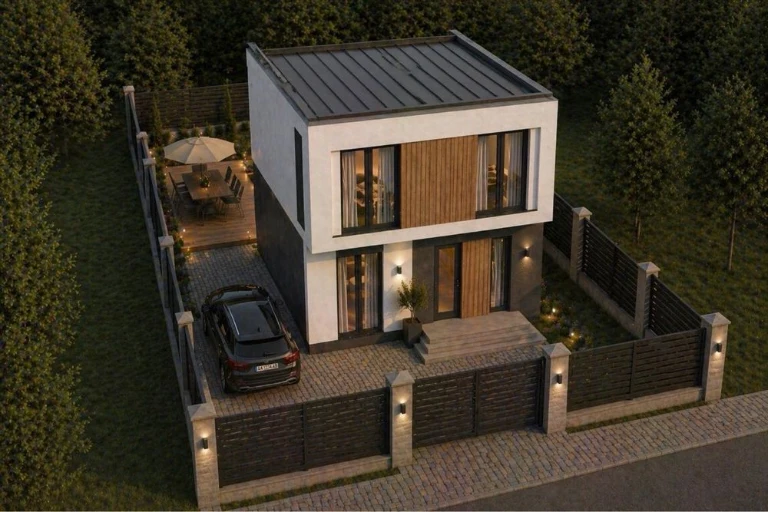 Вільностоячий будинок 104 кв.м  Газ , ділянка ,паркомісце ,