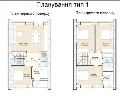 Продажа среднего таунхауса 107м2 на 2.15сотках в тихом районе