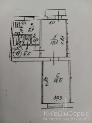 2-apartment for sale Sirozhupanniky 30B Voskresenka