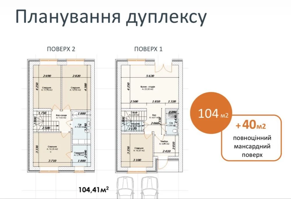 Продаж дуплексу в Ірпені, 144 м²