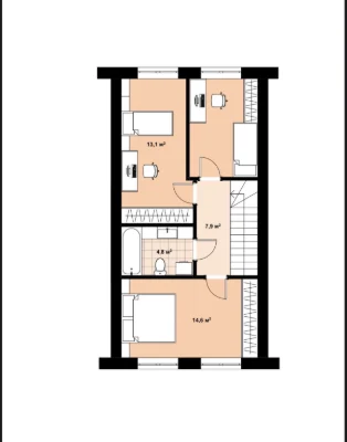 Таунхаус возле парка Дубки, Ирпень, 95 м², 2,1 сотки