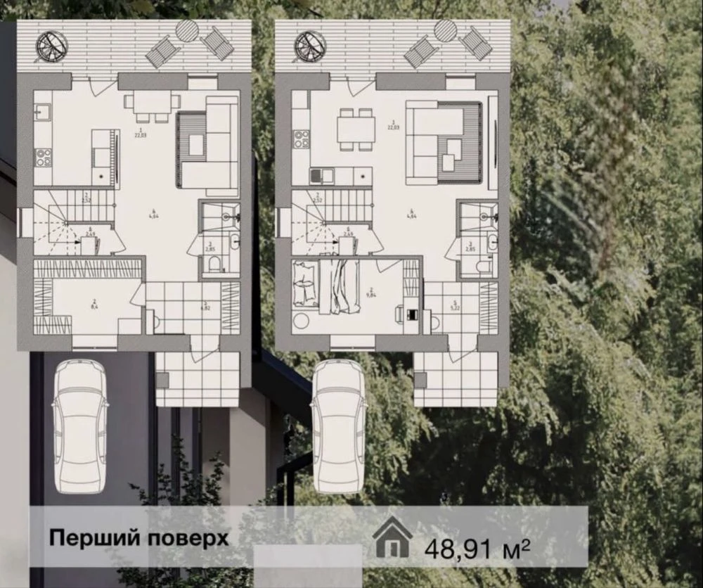 Таунхаус Ірпінь центр 100+48 м2, Парк Незнайка, газ, дворик,