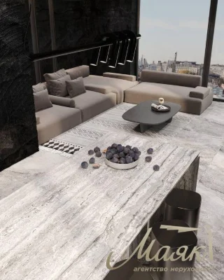 Sale of a view apartment, without renovation, 165 m2 with a terrace Fran