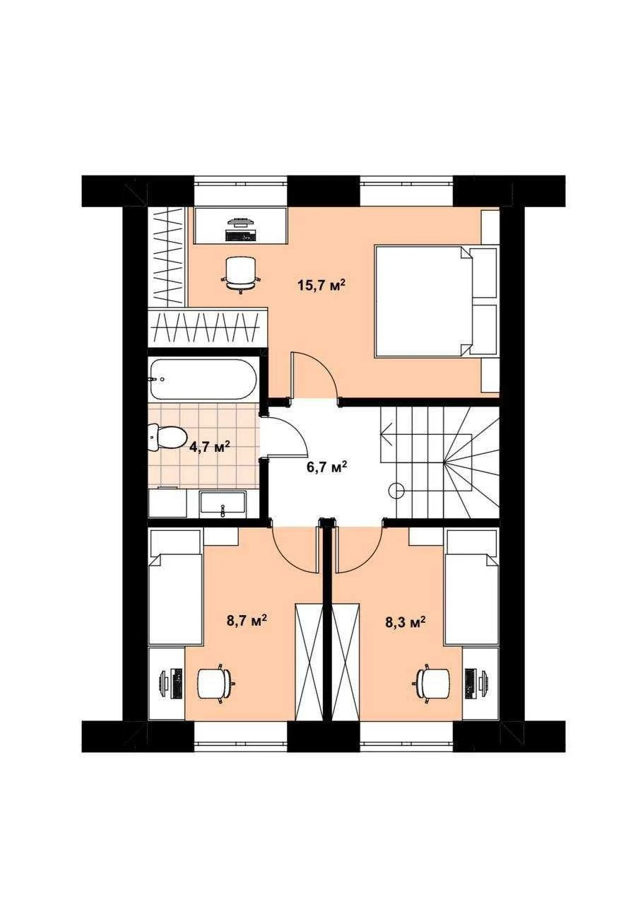 Продаж! Кутовий таунхаус в Ірпені 90 м² + мансарда 42 м²,