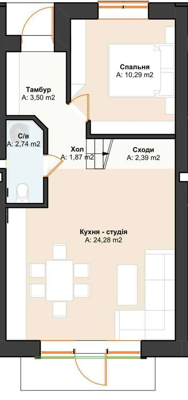 Таунхаус з великою ділянкою біля Центрального парку, Ірпінь