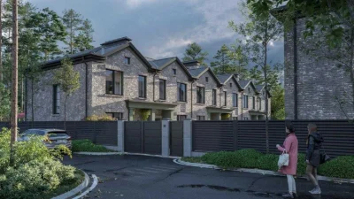 Corner townhouse in the CENTER of Irpin. 2.5 acres