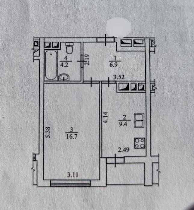 1-room apartment in a new building on Tumanyana St. 3, Livoberezhna (7 min.)
