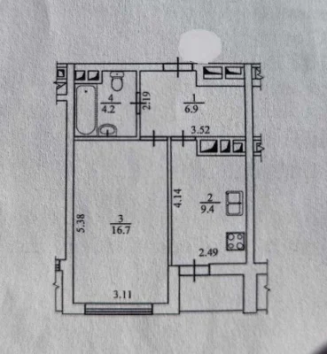 1-room apartment in a new building on Tumanyana St. 3, Livoberezhna (7 min.)