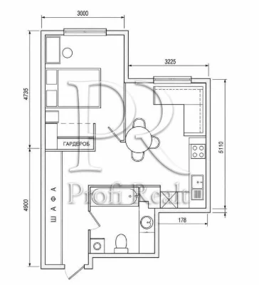 WITHOUT % 1-room apartment for sale/Varshavsky 3/with keys