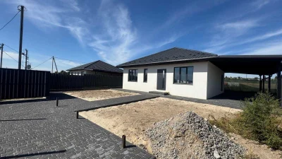 Sale of a ready-made house with a terrace on 5 acres in the suburbs