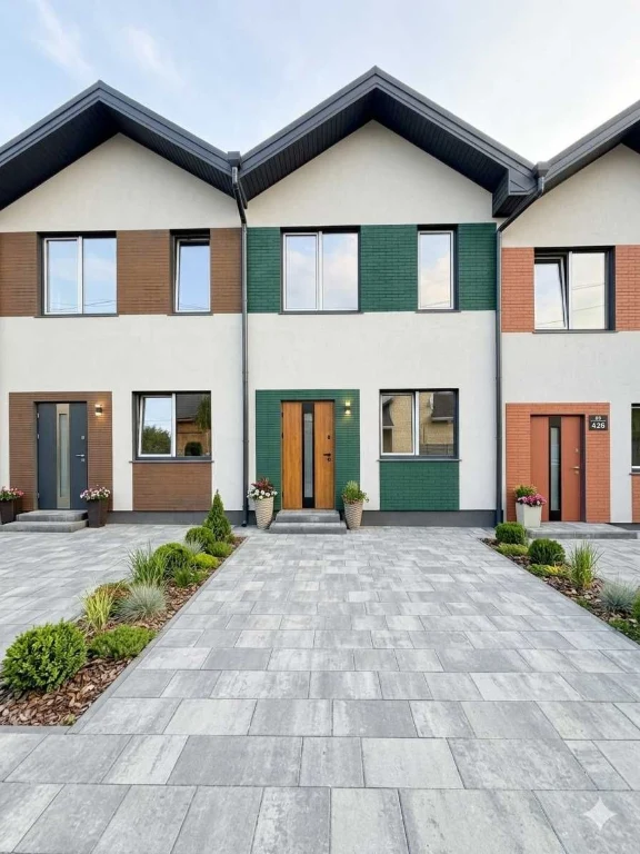 Townhouse Near Park for Sale. Gas, Heated Floor, Plaster