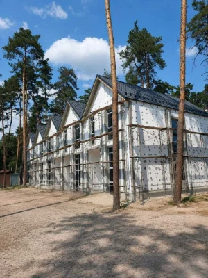 Brick Townhouses in Irpin in a Forest Green Zone