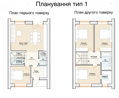 Townhouse in Irpin with good plots, 107 sq m + 2 acres, Gas, Central
