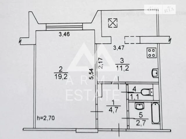 Sale of 1-room apartment 39 sq. m on Pivnichna street 2G • ID 3473893