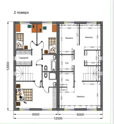 Дуплекс 118 м² з власною ділянкою 5 соток біля ЛІСУ! Без ком