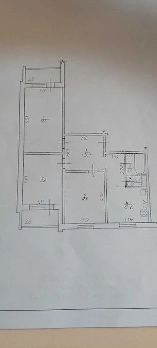 Продажа: Трехкомнатная квартира по ул. Миколайчука (р-н Каскад)
