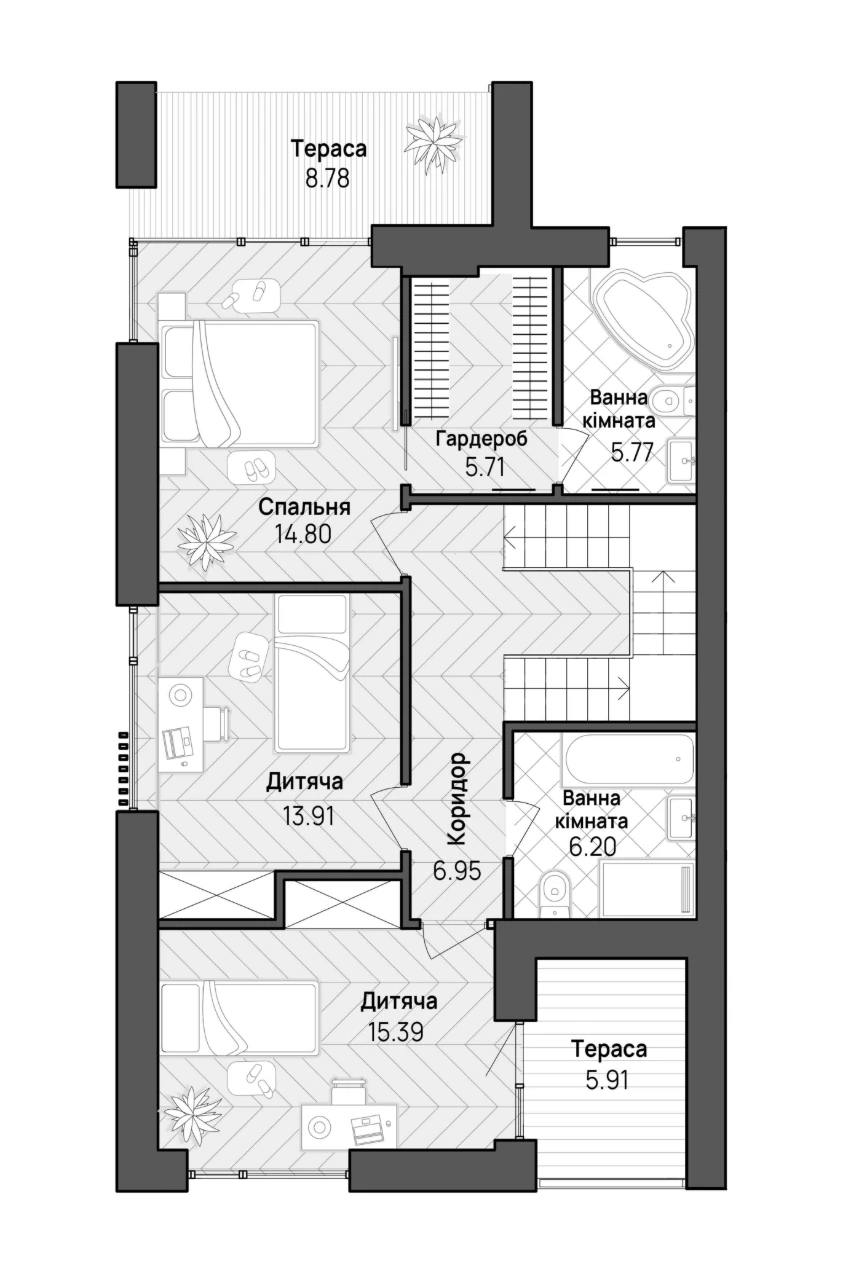Дуплекс 150м², ділянка 4 сотки, Ірпінь, внесок 20%, дизайн в