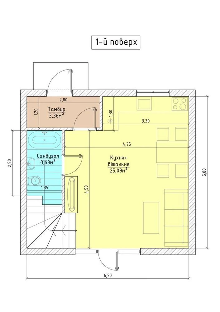 Продам таунхаус в Ірпені 70 м²! Є-Оселя, сертифікат, зручна