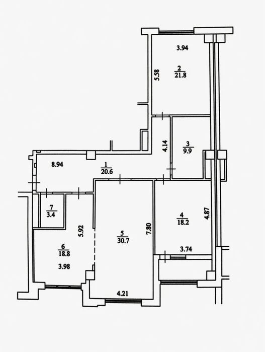 Apartment for sale in the residential complex Bulvar Fontaniv • 130 m² • new renovation
