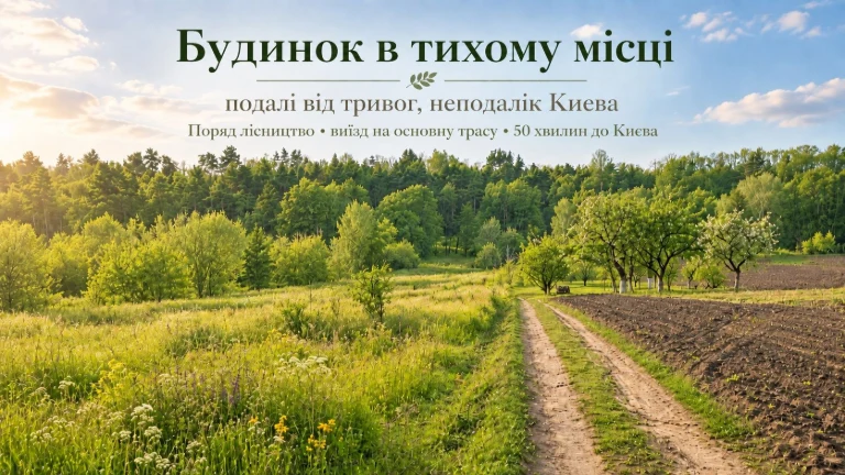 Будинок в лісі, година їзди до Києва