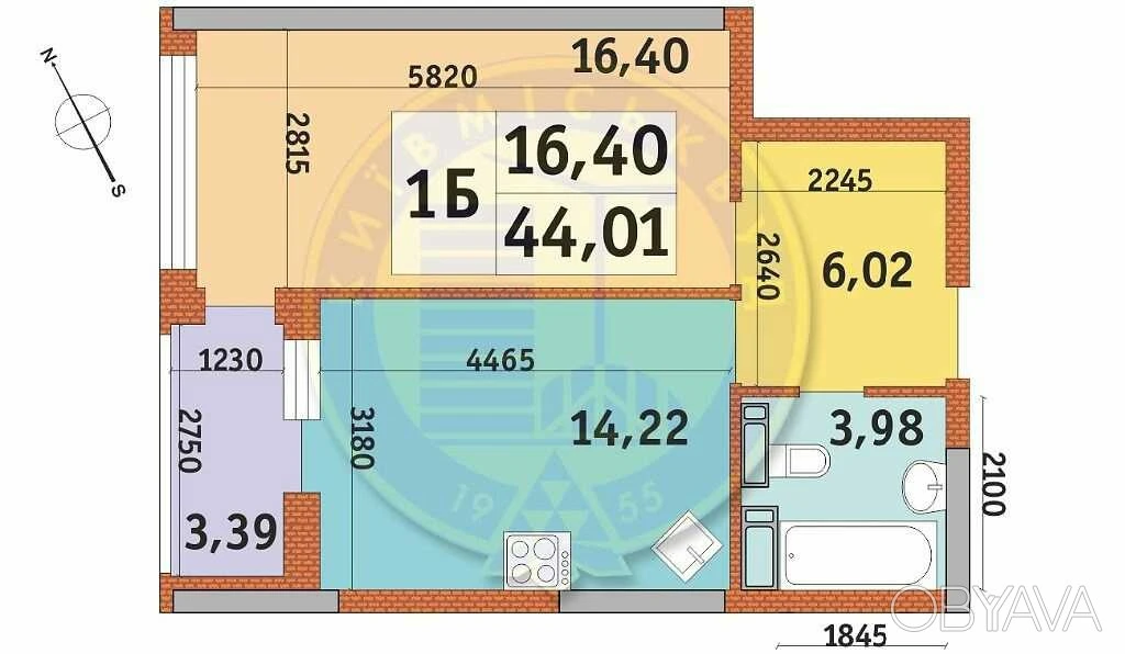 Продам 1к 44м Причальна 11 ЖК Урлівский 1 без комісії