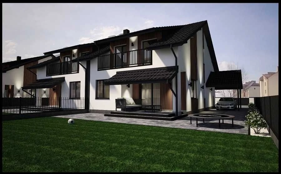 Продаж новозбудованого будинку (дуплекс) по вул. Самбірська