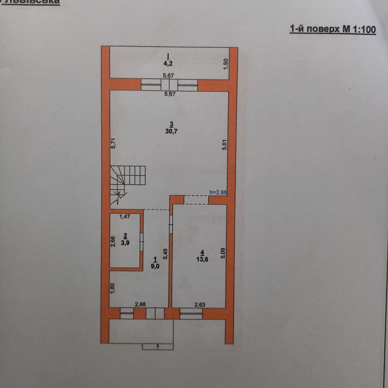 380 $/кв.м. Продам котедж м.Самбір