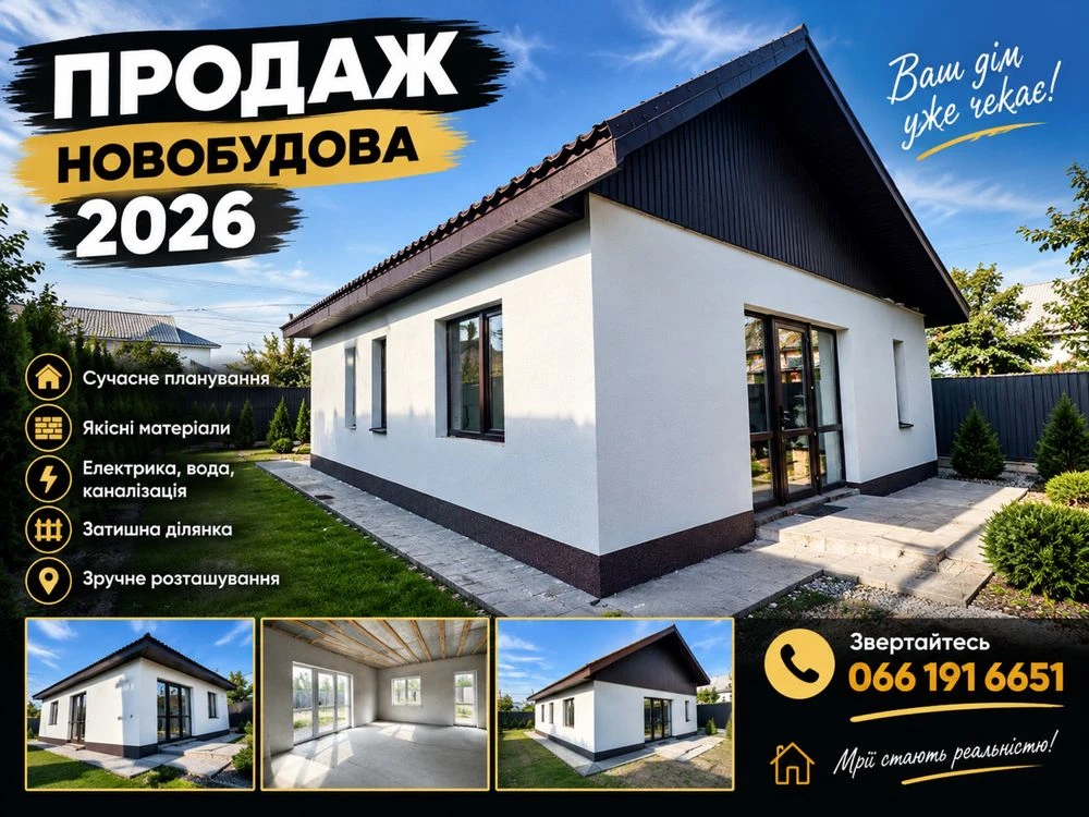 Продаж будинків новобудови 2026