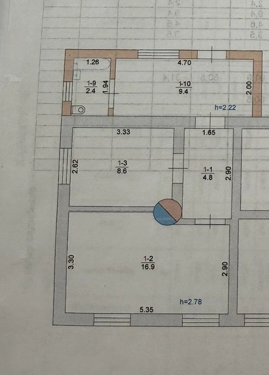 Продам часть ДОМА с ремонтом, АГВ, 2 комн., ул.Щорса, 34000