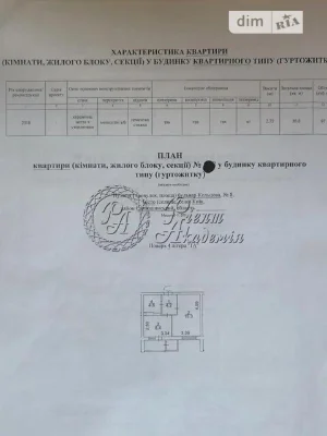 Sale of 1-room apartment 36 sq. m on Mykoly Rudenka Blvd. 8 • ID 34