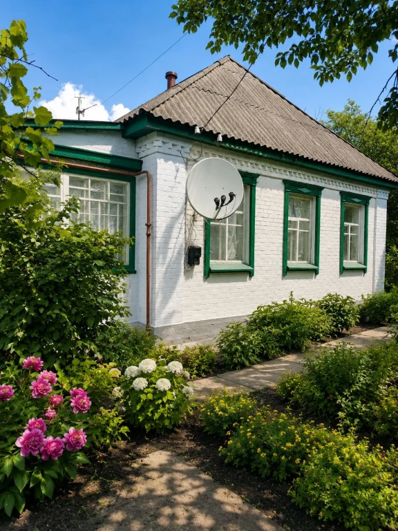 Затишний цегляний будинок у тихому місці