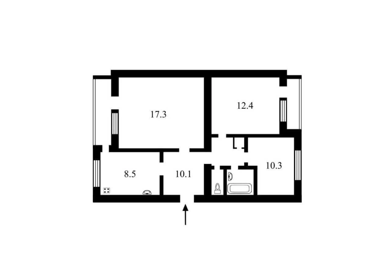 Sale of a 3-room apartment of 70 m², Ussuriyskaya Street, 6