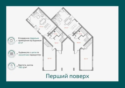 Котедж з гаражем та терасою РОЗТЕРМІНУВАННЯ платежів