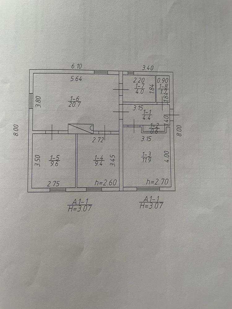Продається житловий будинок,м Мена