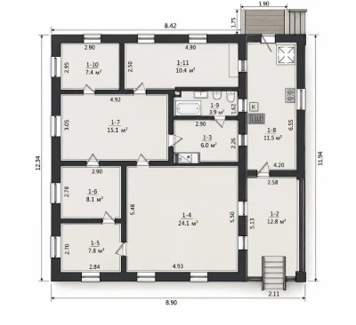 Продаж будинку 114 м², 6 соток, гараж, літня кухня — Крюків