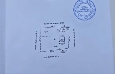 Сертифікат, продаж дачного будинку з документами.
