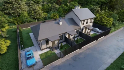Будинок Таунхаус двоповерховий з великою ділянкою у Ворзелі