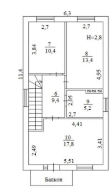 Продам готовий будинок в центрі Бучі, центральні комунікації