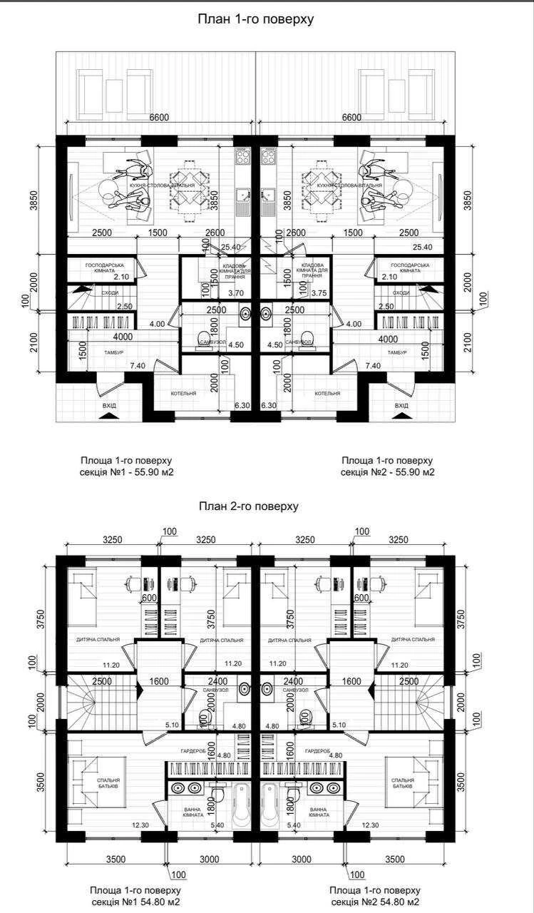 Дуплекс 120 м² у Лісовій Бучі | ГАЗ | 2,5 сотки