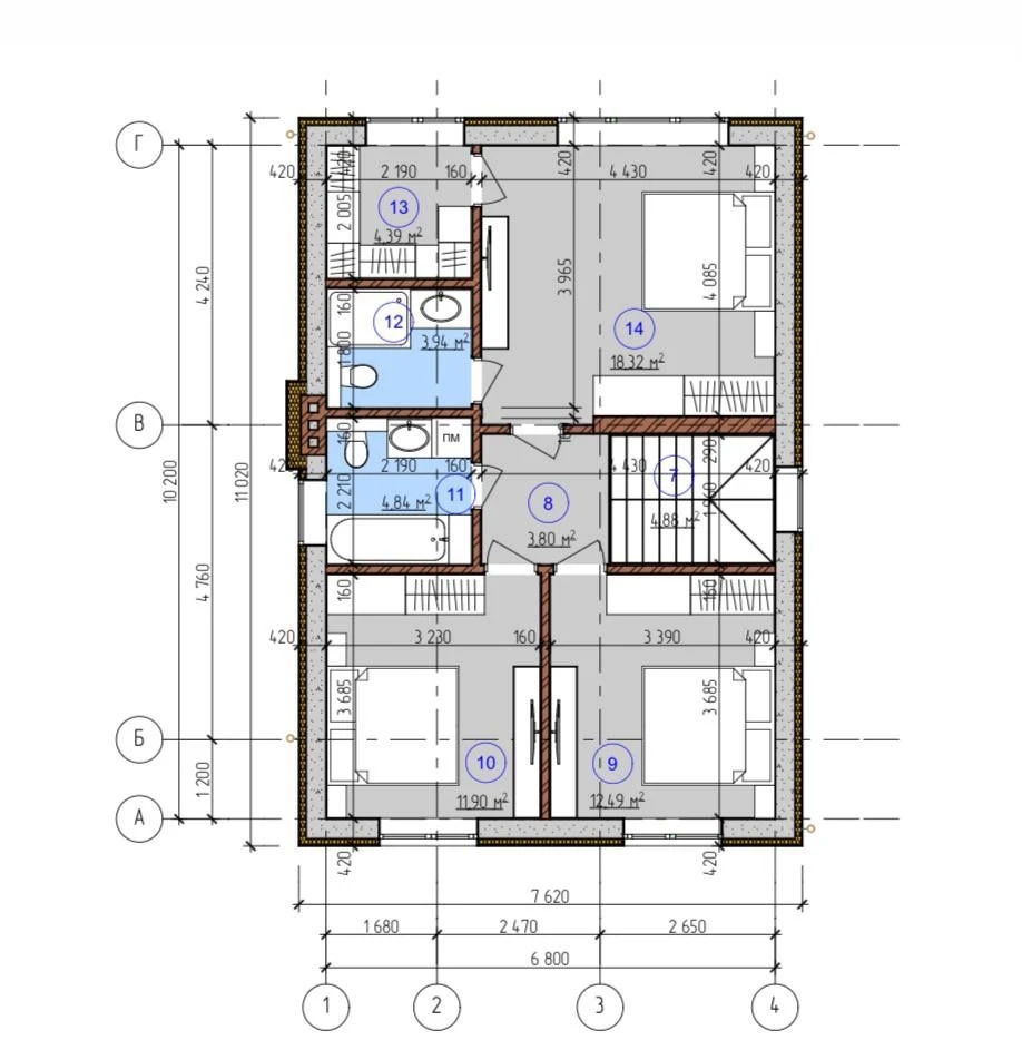 Двоповерховий будинок 125 м² 3,2 сотки Буча, вул. Леся Курба