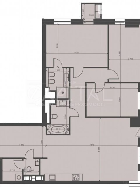 Sale of 4-room apartment 125 sq. m. on Vasylya Tyutyunnyka 43 • I