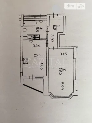 Sale of 1-room apartment 48 sq. m on Akhmatova Anna St. 32/18 • I
