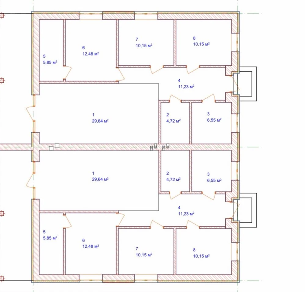 Продаж, Дуплекс, Одноповерховий, Газ, 110.000$ Буча