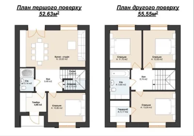 Готовий таунхаус м. Буча 107м2 , ЮТЕМ, Бучанський парк, Без