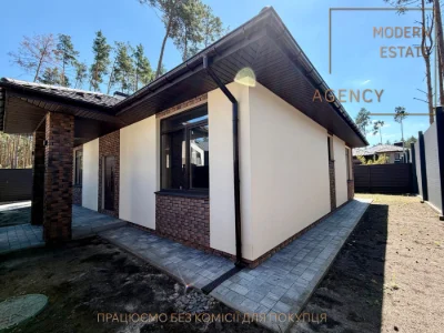 Новий будинок в лісовій Бучі в оточенні сосен, 124 м2, 5 сот