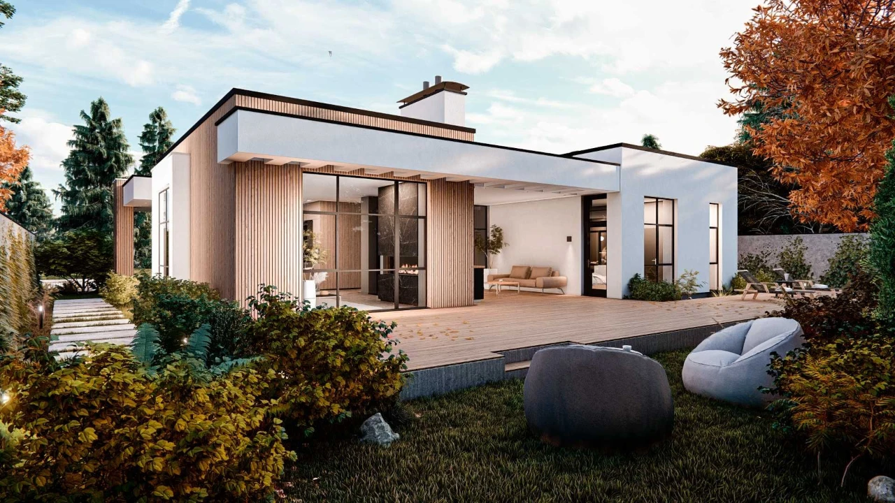 Одноповерховий будинок 140м . КМ Family Park Residence. Буча