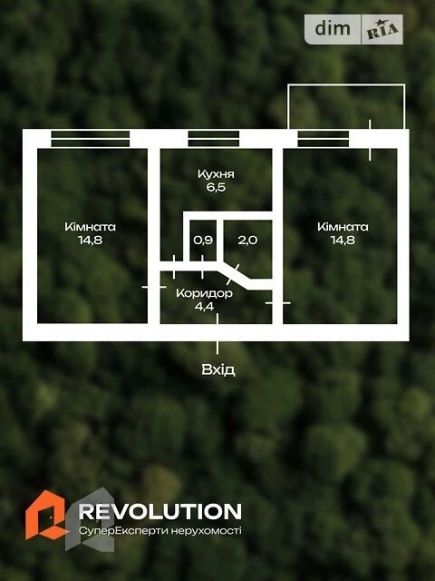 Sale of 2-room apartment 43.4 sq. m. on Svitlitskogo St. 25 • ID 3
